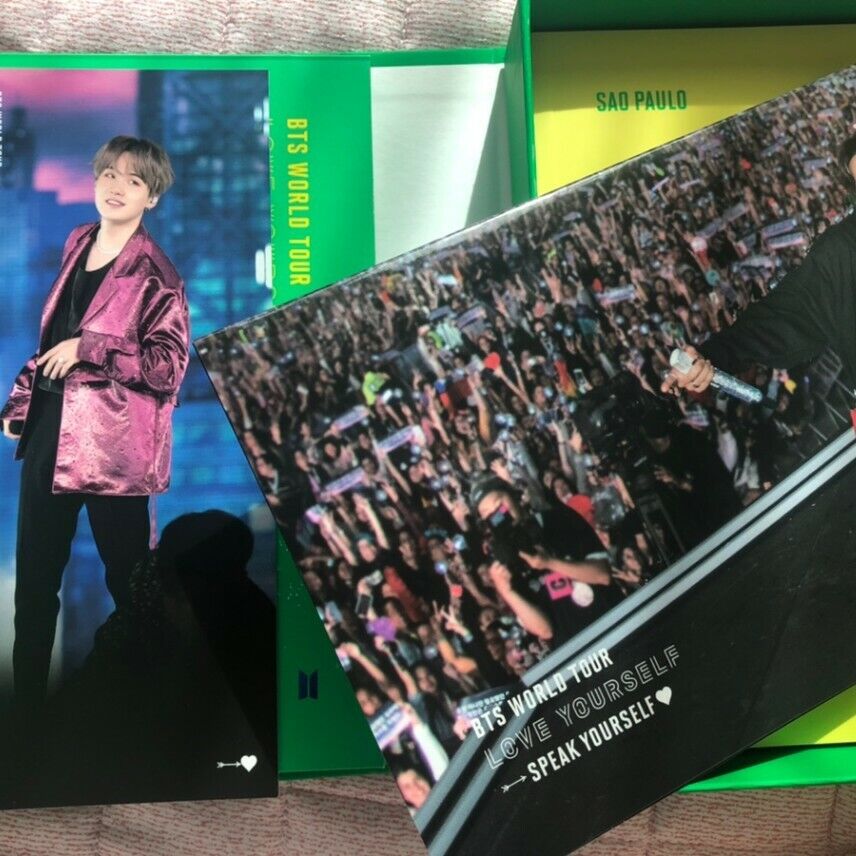 BTS World Tour Love Yourself Sao Paulo DVD with SUGA Yoongi Bookmark