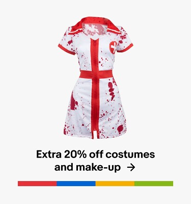 Extra 20% off costumes and make-up