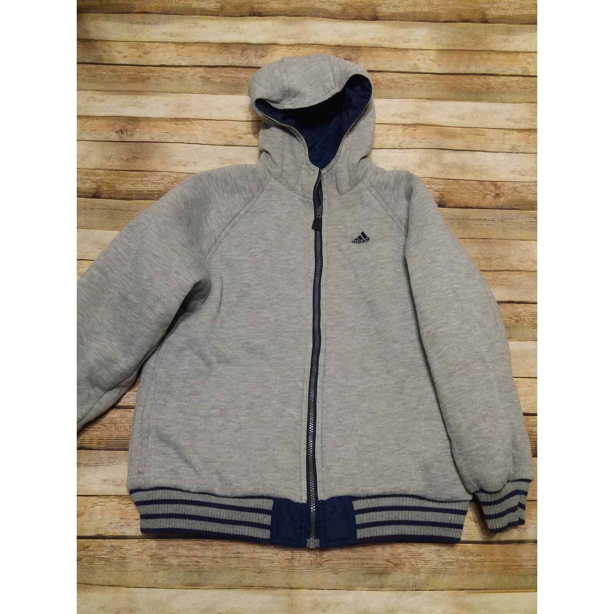 Adidas Men Double Sided Jacket Sz L (14-16) | eBay Adidas Men Double Sided Jacket Sz L (14-16) | eBay