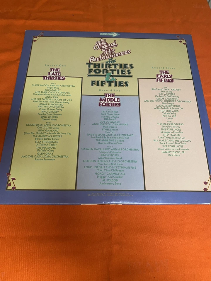 The Original Hits Performances of the Thirties Forties & Fifties 3x Vinyl LP NEW - Image 2 of 4