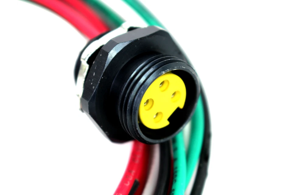 Mini receptáculo hembra de 4 polos con cable y cable TPC 84700 Foto 2 de 4