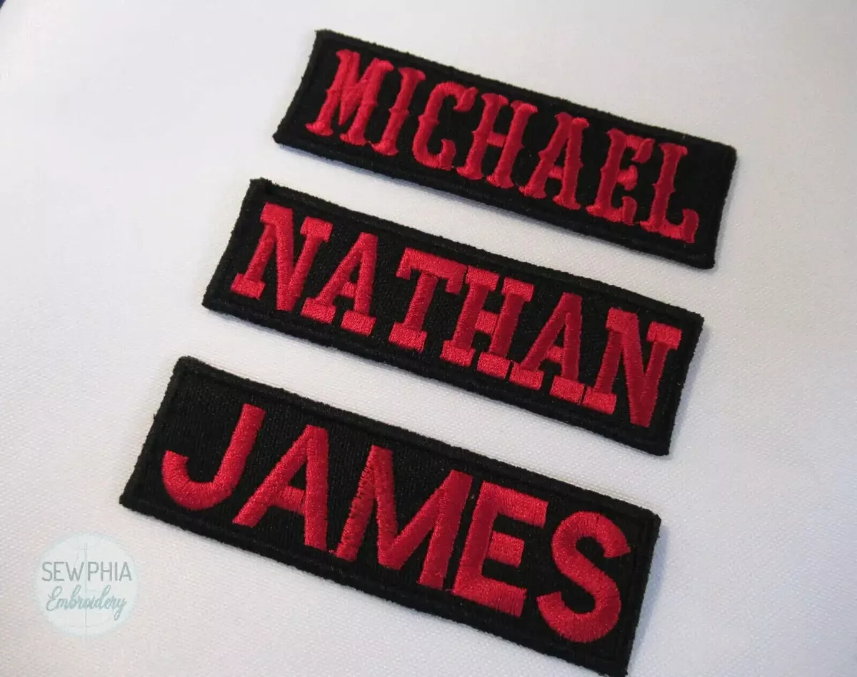 Custom Patch Iron on Patch Name Patch Personalized Name Tag -   Australia