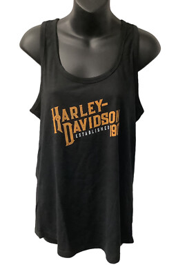 Harley Davidson Women's Evolve Racerback Tank Top Black 402914250
