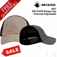 🔥 DRI DUCK Range Cap hat low-profile, six panels American flag 3037 Charcoal