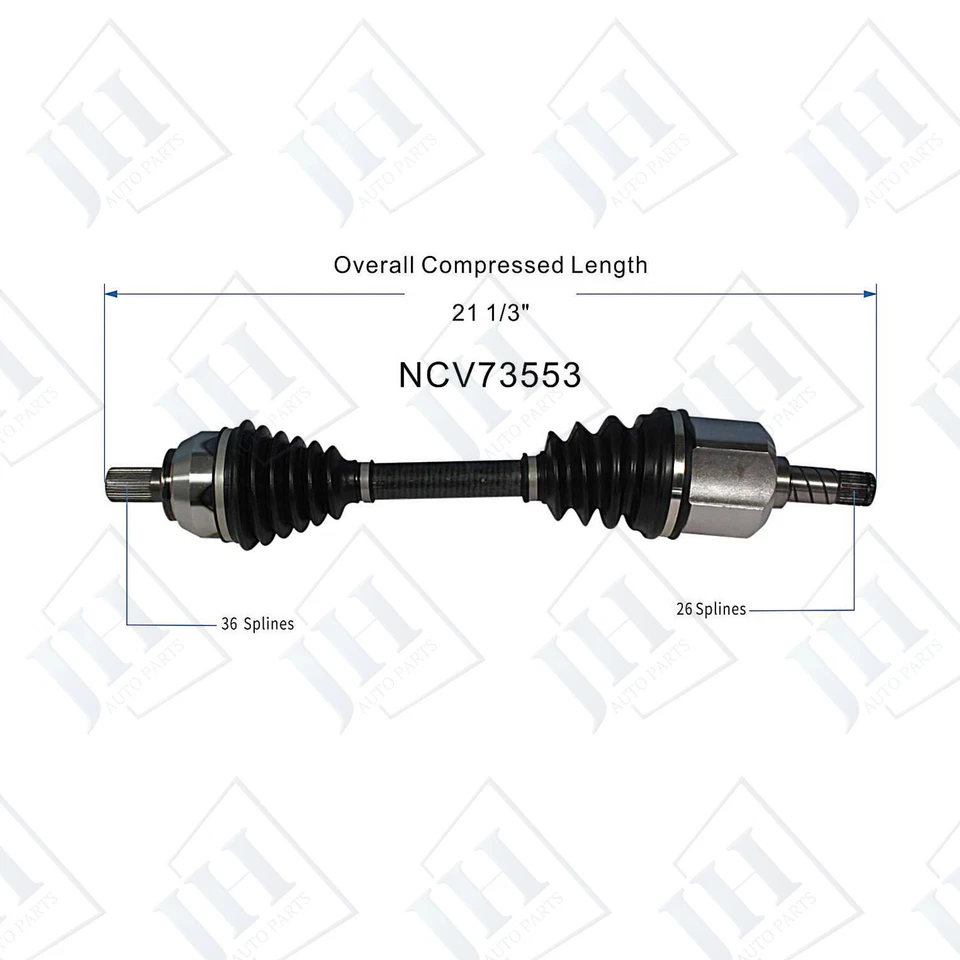 Eje CV conductor delantero izquierdo original para Volvo V50 S40 2005 06 07 10 AWD manual Foto 2 de 4