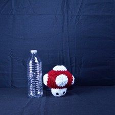Power Up Mushroom Inspired Fan Art Crochet Stuffed Plushie