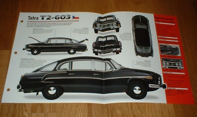 1967 TATRA T2-603 ORIGINAL IMP BROCHURE SPECS INFO T2603 67 TATRAPLAN