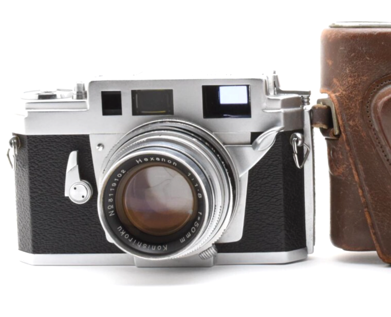 Konica IIIA Rangefinder 35mm Film Camera 50mm f1.8 From JAPAN