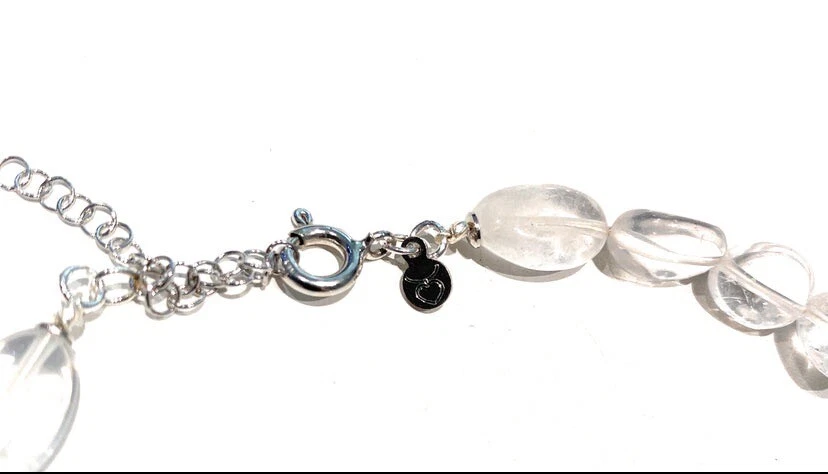 Collana diWa Jewels choker pietra lavica argento sterling cuore rodio bianco - Immagine 4 di 4