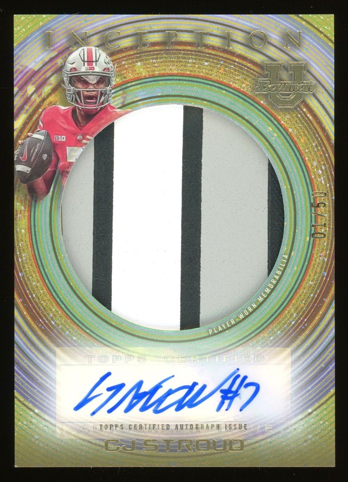 2022-23 Bowman Inception University C. J. Stroud #IAJR-CS - 1 of 1