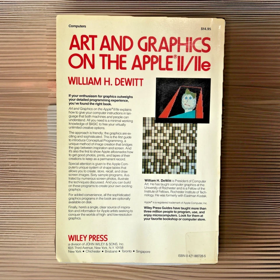 Art and Graphics on the Apple II/IIe ~ William Dewitt ~ 1984 ~ Paperback Foto 4 de 4