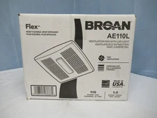 Broan AE110L Flex InVent 110 CFM 1.3 Sone Ceiling Mount Exhaust Fan