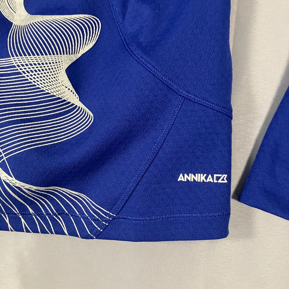 Pullover Annika Cutter & Buck para mujer XL azul CB DryTec 1/2 cremallera golf UPF 50+ Foto 4 de 4