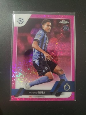 2022-23 Topps Chrome UEFA  - Antonio Nusa #140 Pink Diamond Refractor/175 Norway