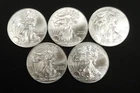NobleSpirit (PH) SUPERB GEM BU 5x 2014 1oz .999 American Silver Eagle Lot #2