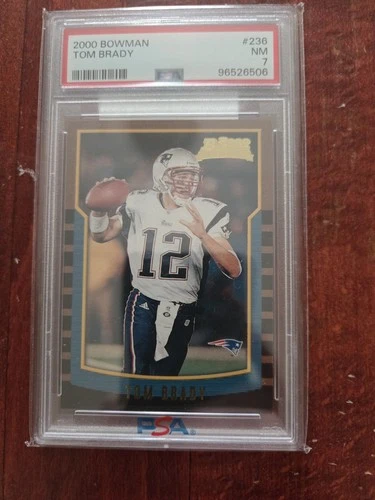 2000 Bowman - #236 Tom Brady PSA 7 GOAT 7SB Rings Over 23 Years Ebay Authentic