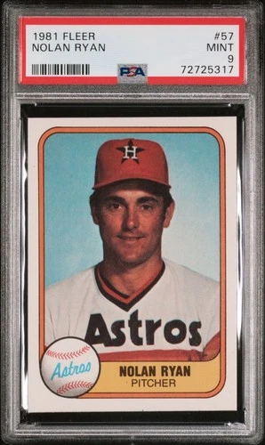 1981 Fleer - Nolan Ryan #57 - PSA 9