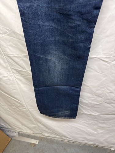 Aero Aeropostale Slim Straight Mens Jeans 34x34 Blue Distressed - Picture 13 of 13