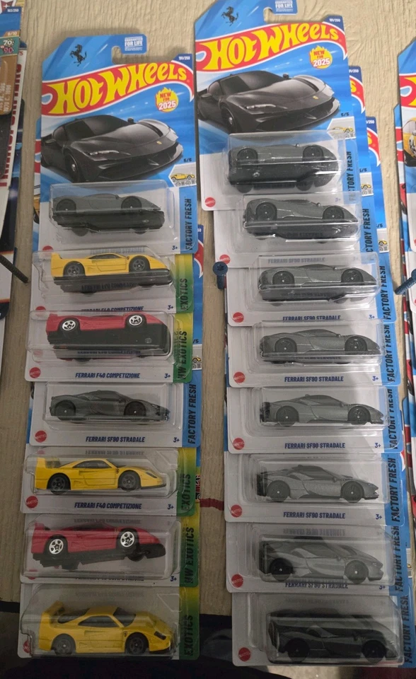 Hot Wheels Ferrari 365 GTB4 Competizone SF90 Stradale F40 Lot Of (30) - Image 2 of 3
