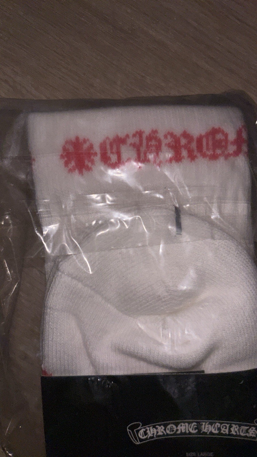 Chrome Hearts White Socks Large Lips Graphic Unisex Size Large thumbnail 4