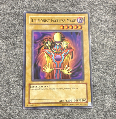 Yu-Gi-Oh! Illusionist Faceless Mage Monsterkarte Englisch Konami 1200 ATK 2200  