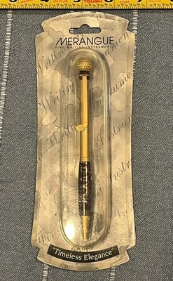 MERANGUE Gold Toned Fine Writing Golf Pen NEW! SEALED!