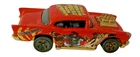 Hot Wheels 1957 Chevy Bel Air Red Malaysia Base Vintage Diecast Car Mattel Loose