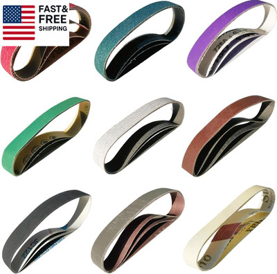 18 PCS 3/4'' X 12'' Replacement Knife Sharpener Sanding Belt Kit for Work Sharp Kn