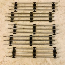 Lot Of 5, O-27 Gauge Straight Track, Model Train