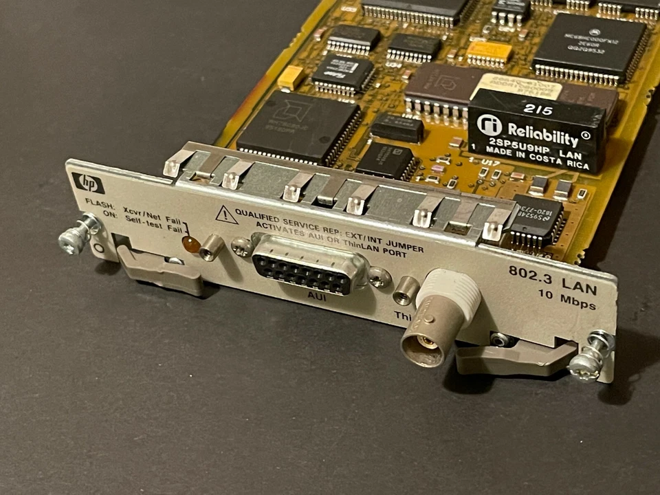 802.3 HP LAN CARD MODULE 10 MBPS 1RL2-0001 RARE LOT#2  QTY-1 - Image 3 of 4