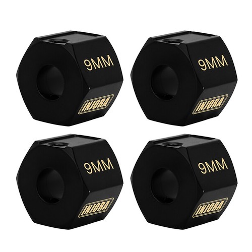 INJORA Brass Wheel Hex for 1/10 RC Crawler SCX10 PRO SCX10 III UTB10 Capra,4PCS - Picture 4 of 14