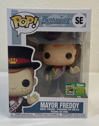 Funko Pop! Vinyl: Funkoville Mayor Freddy #SE 2024 SDCC LE 3000 PCS w/Protector