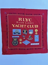 Polo Ralph Lauren R.L.Y.C Yacht Club Bandana Scarf - 23 X 25