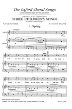 SPRING 3 Childrens Songs RV Williams Unison