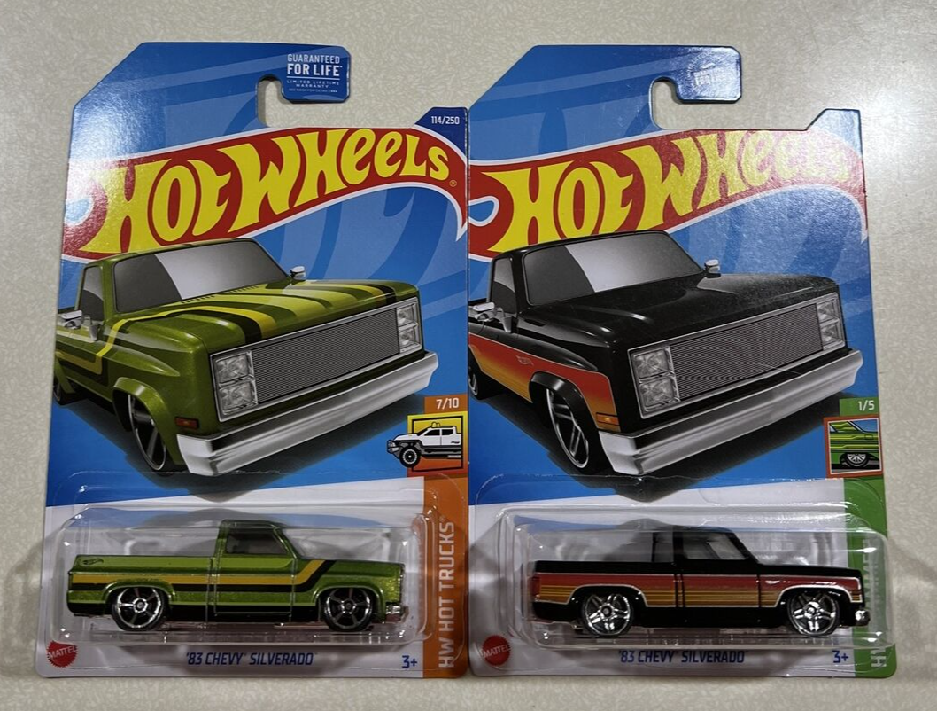 NEW 2023 Hot wheels K Case 83 Chevy Silverado Green & BLACK NEW 2023 Hot wheels K Case 83 Chevy Silverado Green & BLACK