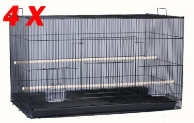 MCAGE Lot of 4 Large 30" Breeding Aviaries Canaries Budgies Finches Bird Flight Cages