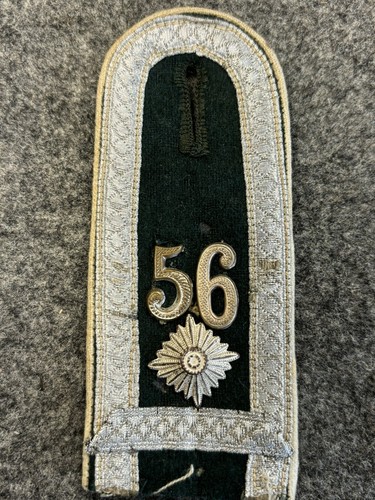 Original Early WWII German Army NCO 56th Infantry Regiment Sew-in Shoulder Strap