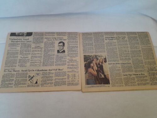 Elvis Memphis Press Scimitar August 17, '77 Special Ed. & The Commercial Appeal - Bild 2 von 4