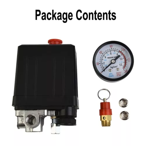 175PSI Air Compressor Switch 175PSI Control Valve Heavy Duty Pressure Black NEW - Picture 14 of 14