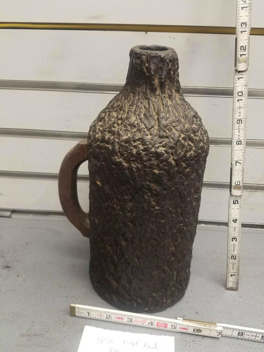 Antique Black Powder Keg Flask 1850 Kentucky Horn Old West