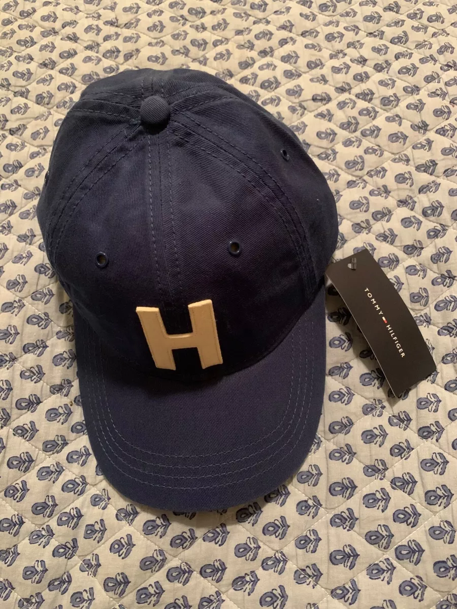 Tommy Hilfiger Ardin Blue Cotton H Ball Cap Adjustable dad | eBay