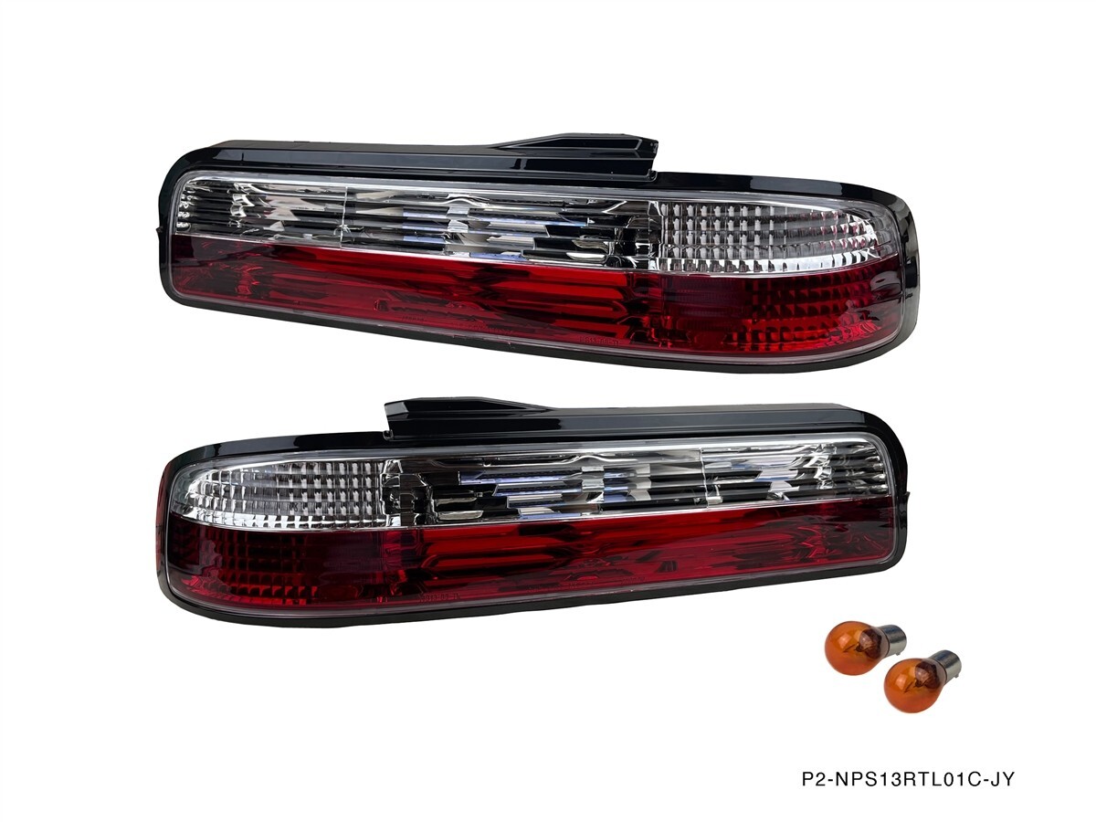 Phase 2 Clear Crystal Tail Light Kit 2pc For Nissan S13 Coupe