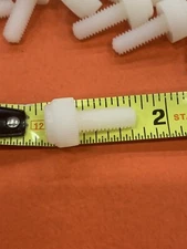 50- M7 X 16 Metric Knurled Head/ Slotted Head Machine Screw Nylon