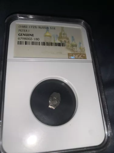 1682-1725 Russia S1K - Peter I - The Great - NGC GENUINE - Silver Kopek