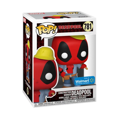 Funko Pop! Vinyl: Marvel - Construction Worker Deadpool - Walmart (Exclusive)...