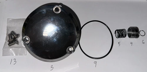 1EA NEW ALL NEW CB350 CL350 SL350 OIL FILTER COVER AND PARTS (363F)