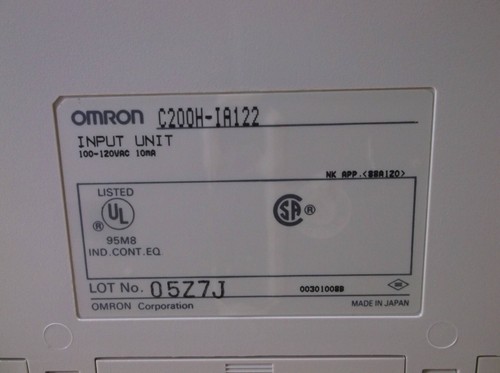 C200H-IA122 Omron PLC NEW In Box 16 Point 120VAC Input Module Card C200HIA122 - Picture 4 of 4