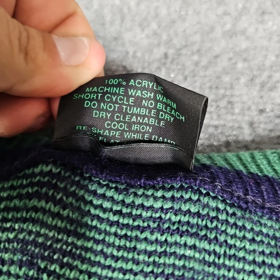 Suéter Isla Esmeralda Para Hombres XL Trébol Celta Azul Marino Hecho en Irlanda AOP Irlandés Foto 4 de 4