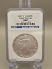 2007 W American Silver Eagle NGC MS 69 Early Releases