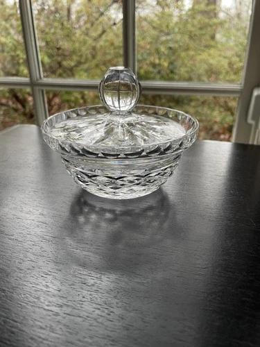 Vintage Waterford Crystal Parmesan Cheese Jelly Bowl with Lid
